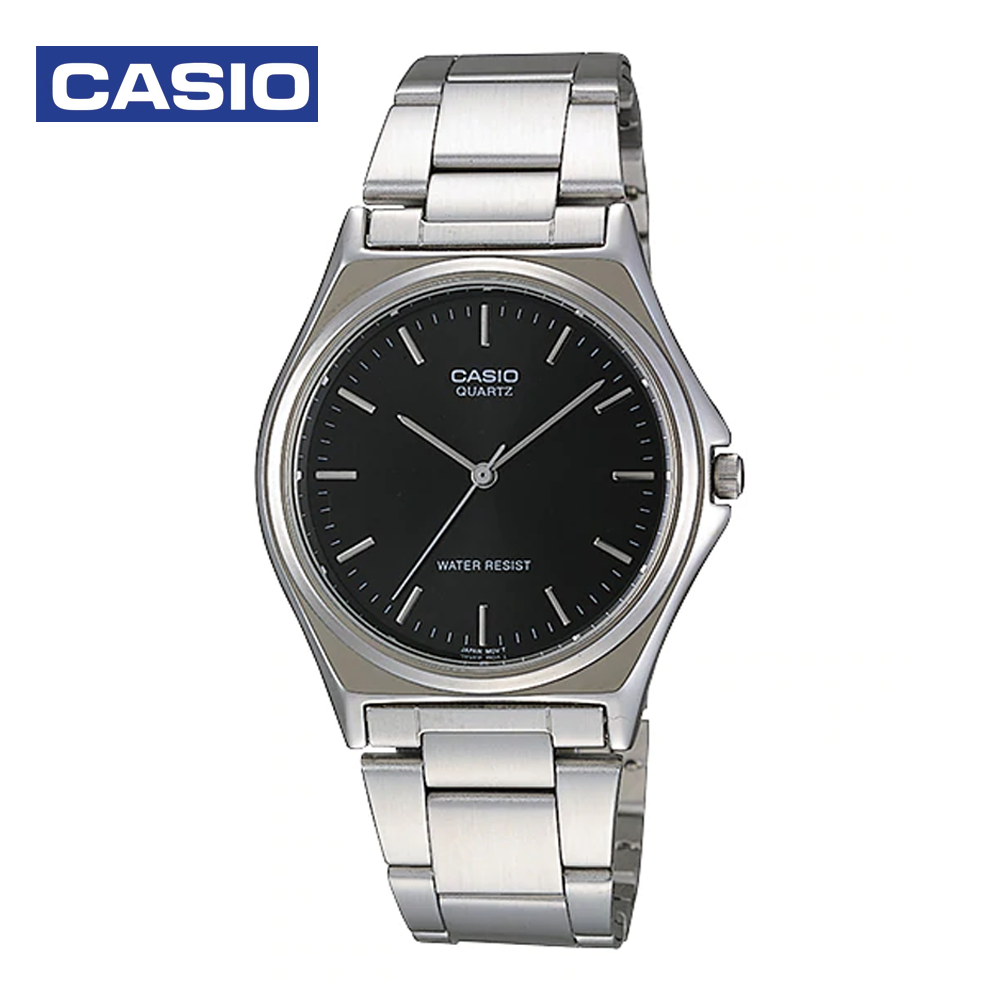 Casio MTP-1130A-1ADF Mens Analog Watch Black and Silver