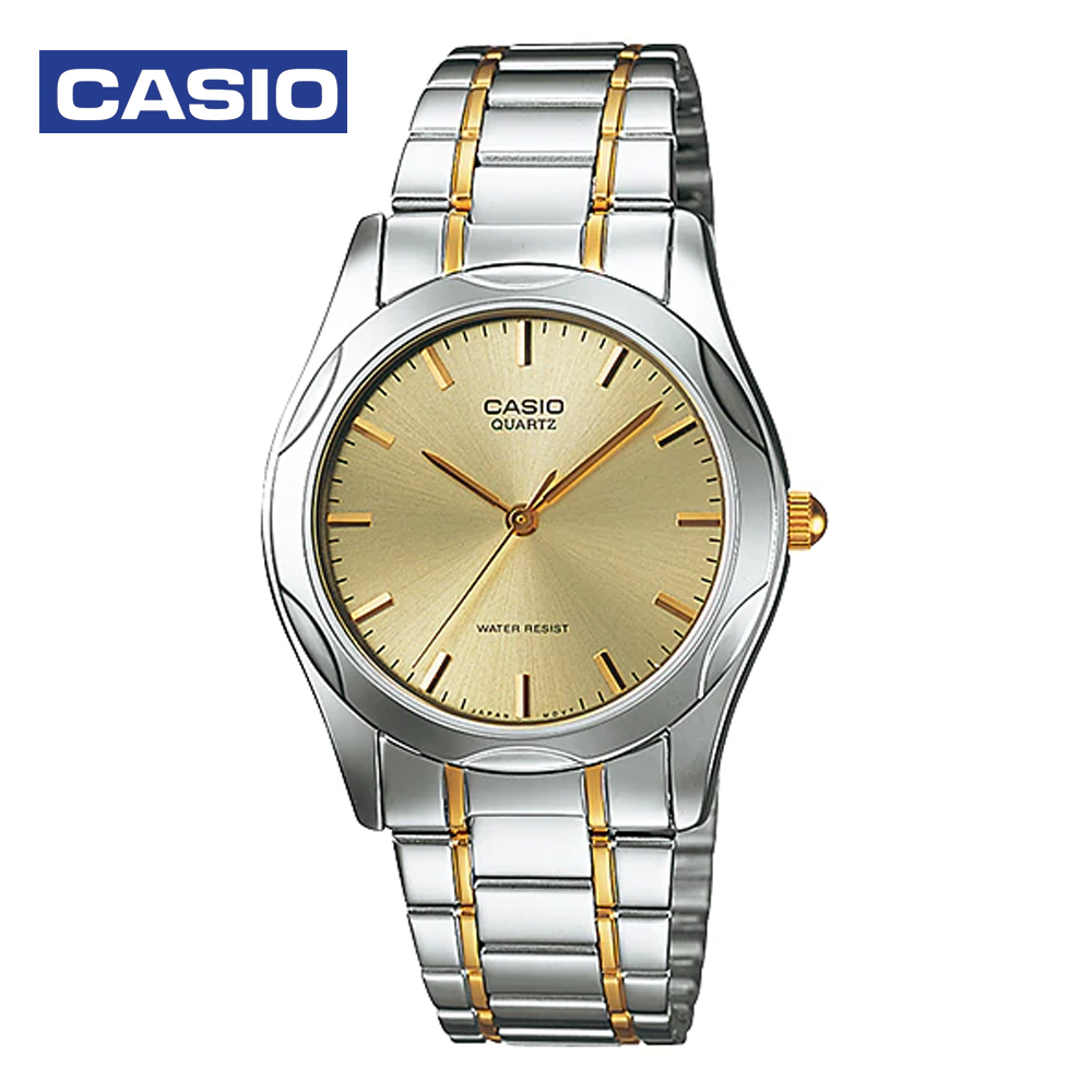 Casio MTP-1275SG-9ADF (CN) Mens Analog Watch Silver and Gold