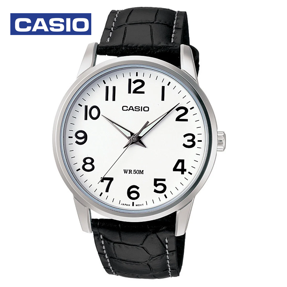 Casio MTP-1303L-7BVDF (CN) Mens Analog Watch Black and White