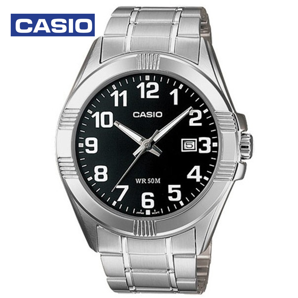 Casio MTP-1308D-1BVDF (CN) Mens Analog Watch Silver and Black
