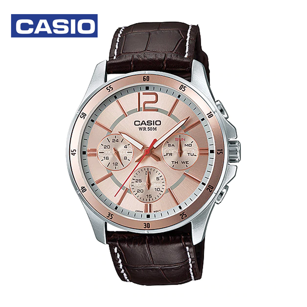 Casio MTP-1374L-9AVDF Mens Analog Watch Brown