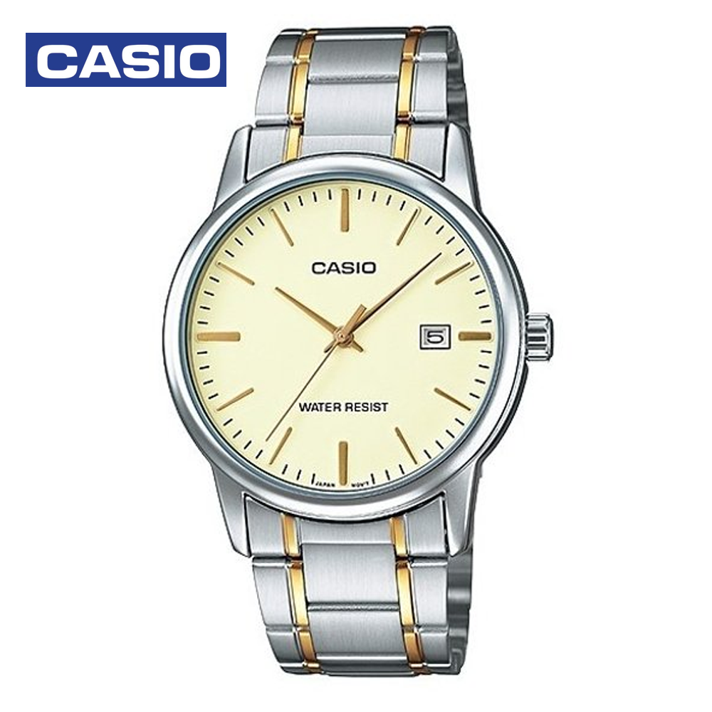 Casio MTP-V002SG-9BUDF Mens Analog Watch Gold and Silver