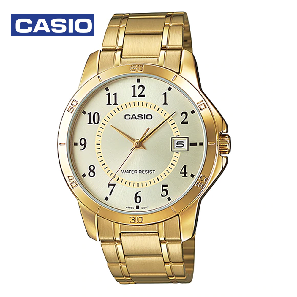 Casio MTP-V004G-9BDF Mens Analog Watch Gold