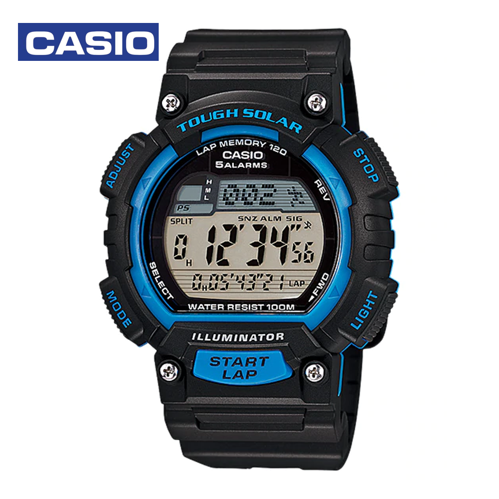 Casio STL-S100H-2AVDF Mens Sports Watch Black and Blue