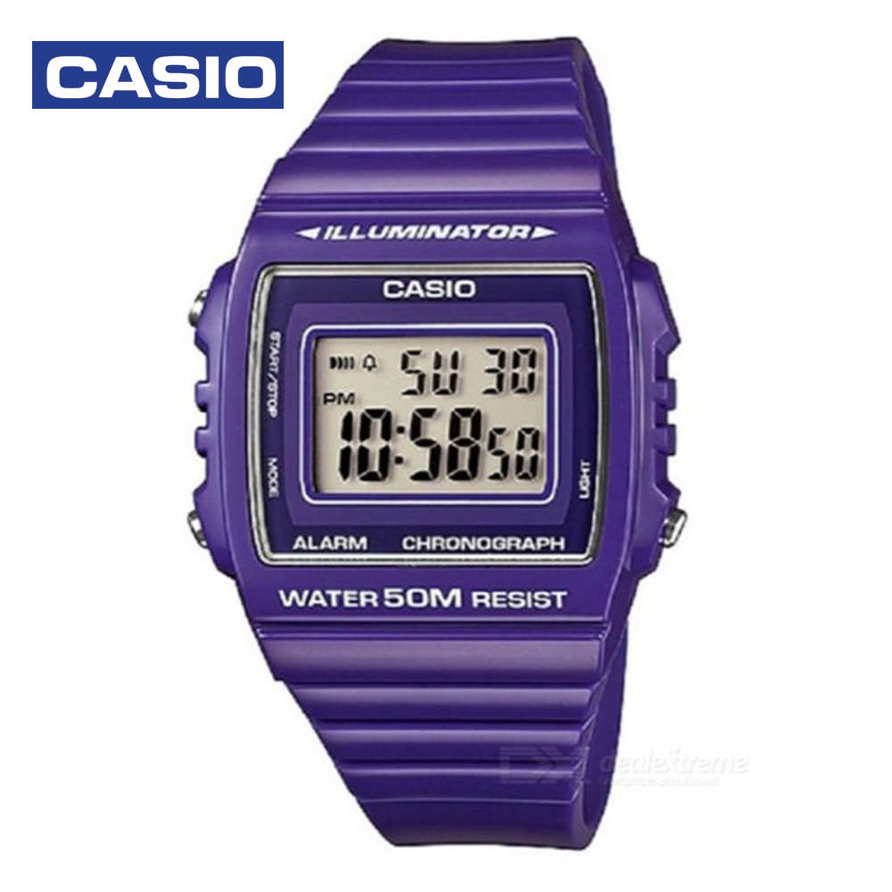 Casio W-215H-6AVDF (CN) Mens Sports Watch Purple