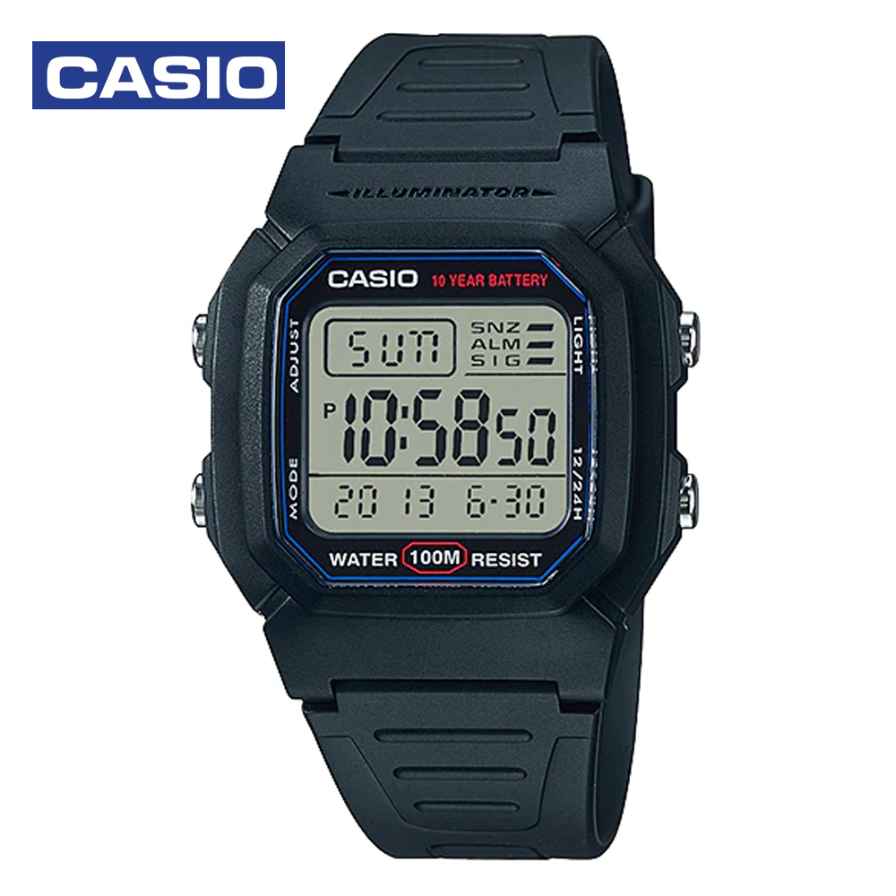 Casio W-800H-1AVDF (CN) Mens Sports Watch Black