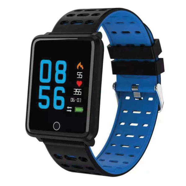 F21 Smart Watch with Heart Rate Blood Pressure Monitor - Black