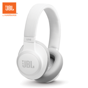 JBL Live 650BTNC Wireless Over-Ear Noise-Cancelling Headphones - White