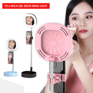 Y3 6 inch LED Selfie Ring Light for Live Video Stream Makeup