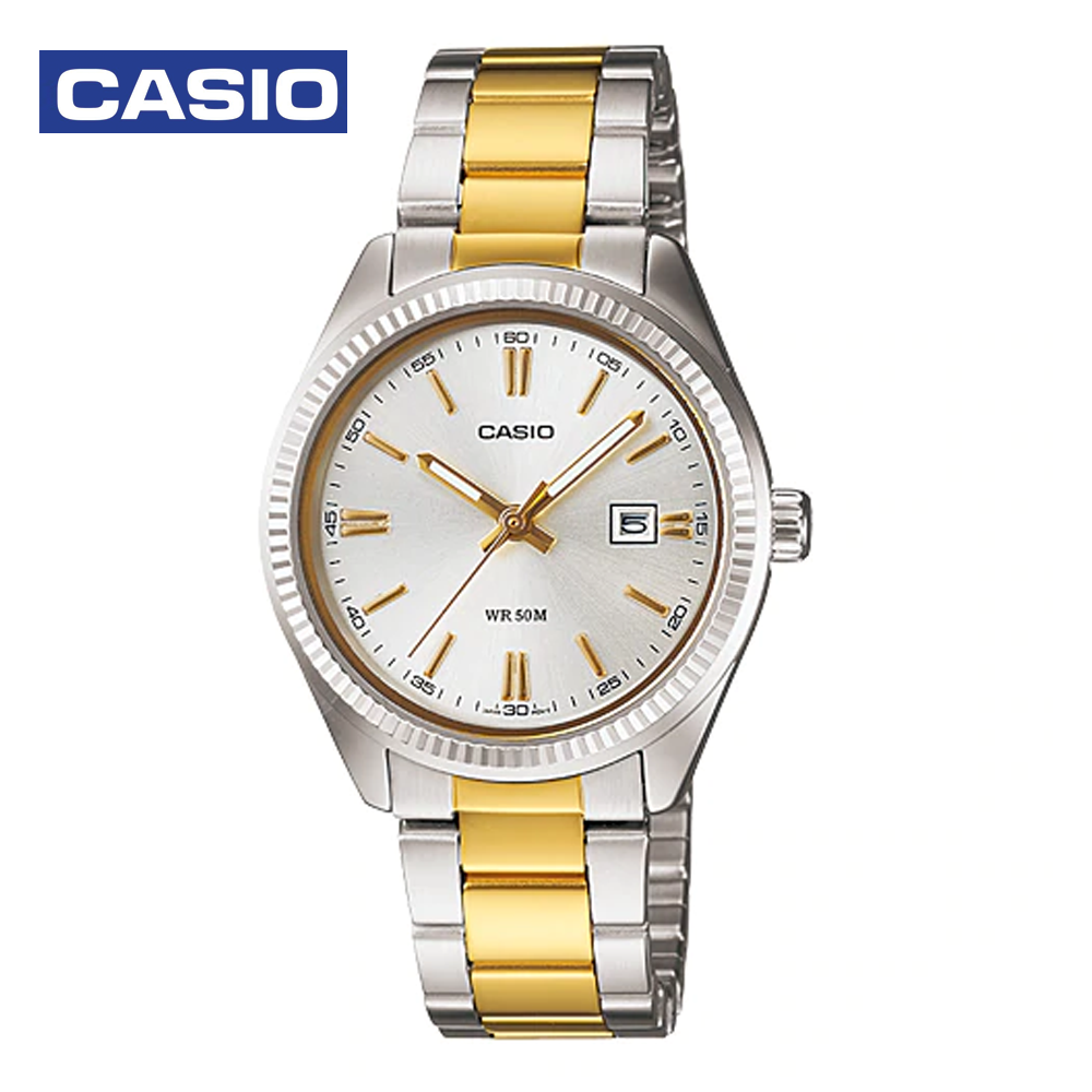 Casio LTP-1302SG-7AVDF (CN) Womens Analog Watch Gold and Silver