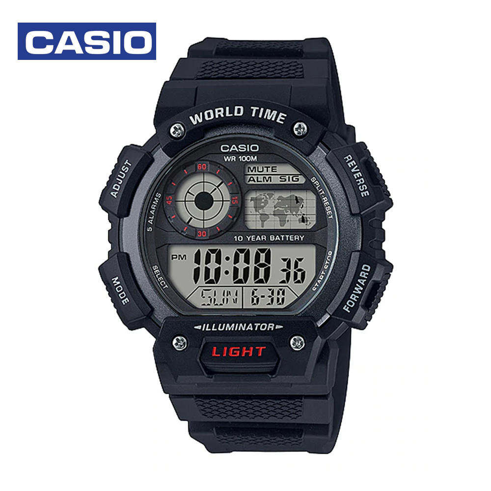 Casio AE-1400WH-1AVDF Mens Casual Digital Watch Black