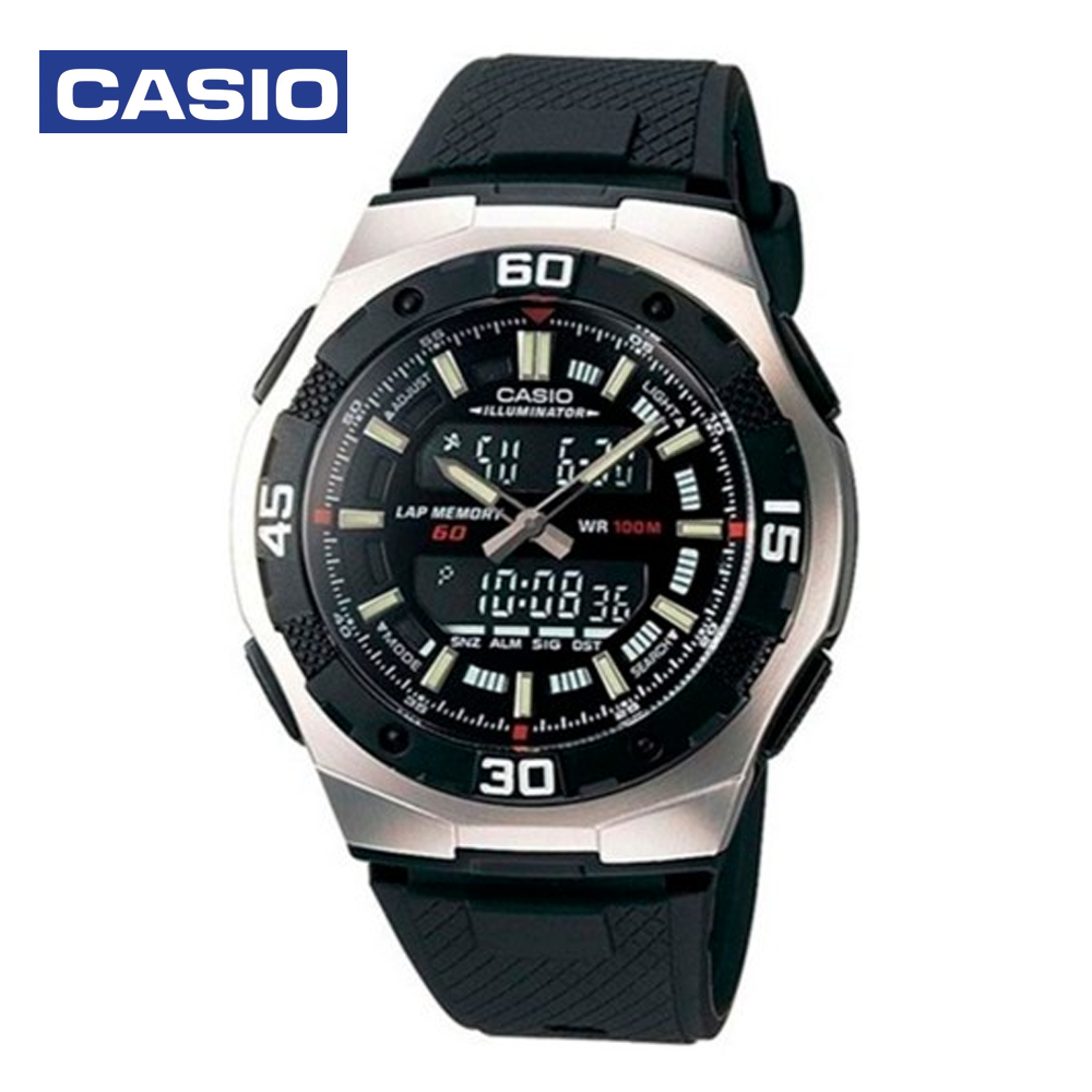 Casio AQ-164W-1AVDF (CN) Mens Casual Analog and Digital Watch Black