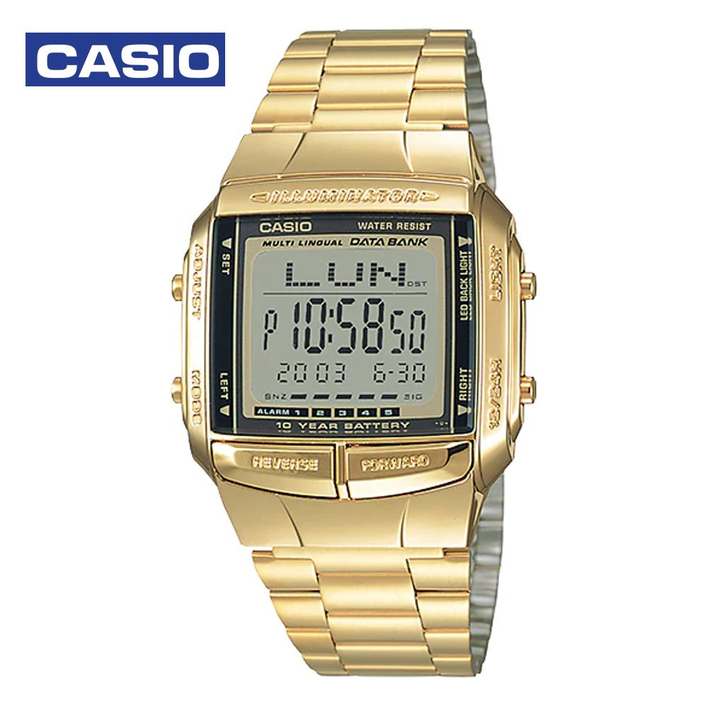 Casio DB-360G-9ADF (TH) Unisex Digital Watch Black and Gold