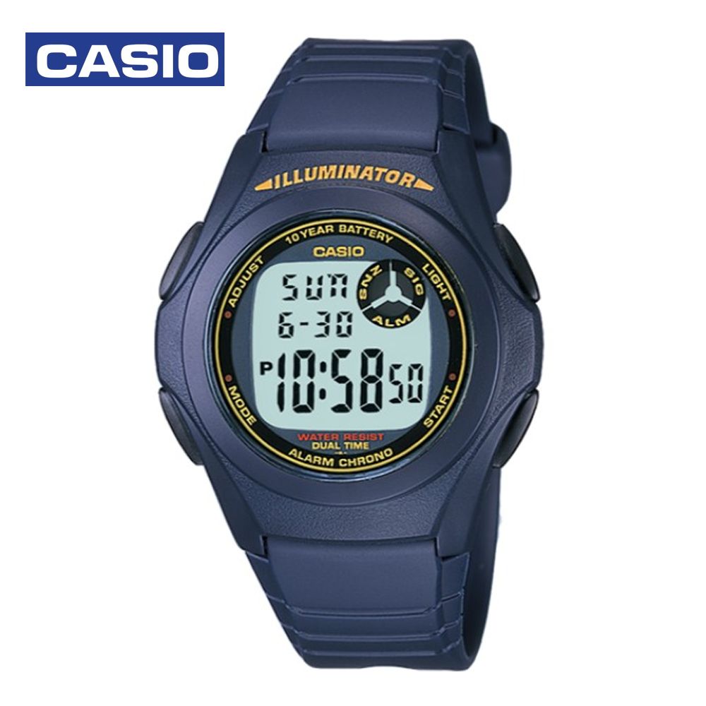 Casio F-200W-2BVDF Mens Digital Watch Blue