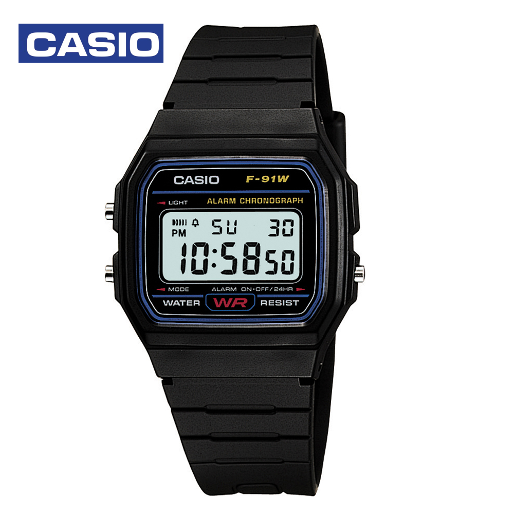 Casio F-91W-1DG (TH) Mens Digital Watch Black