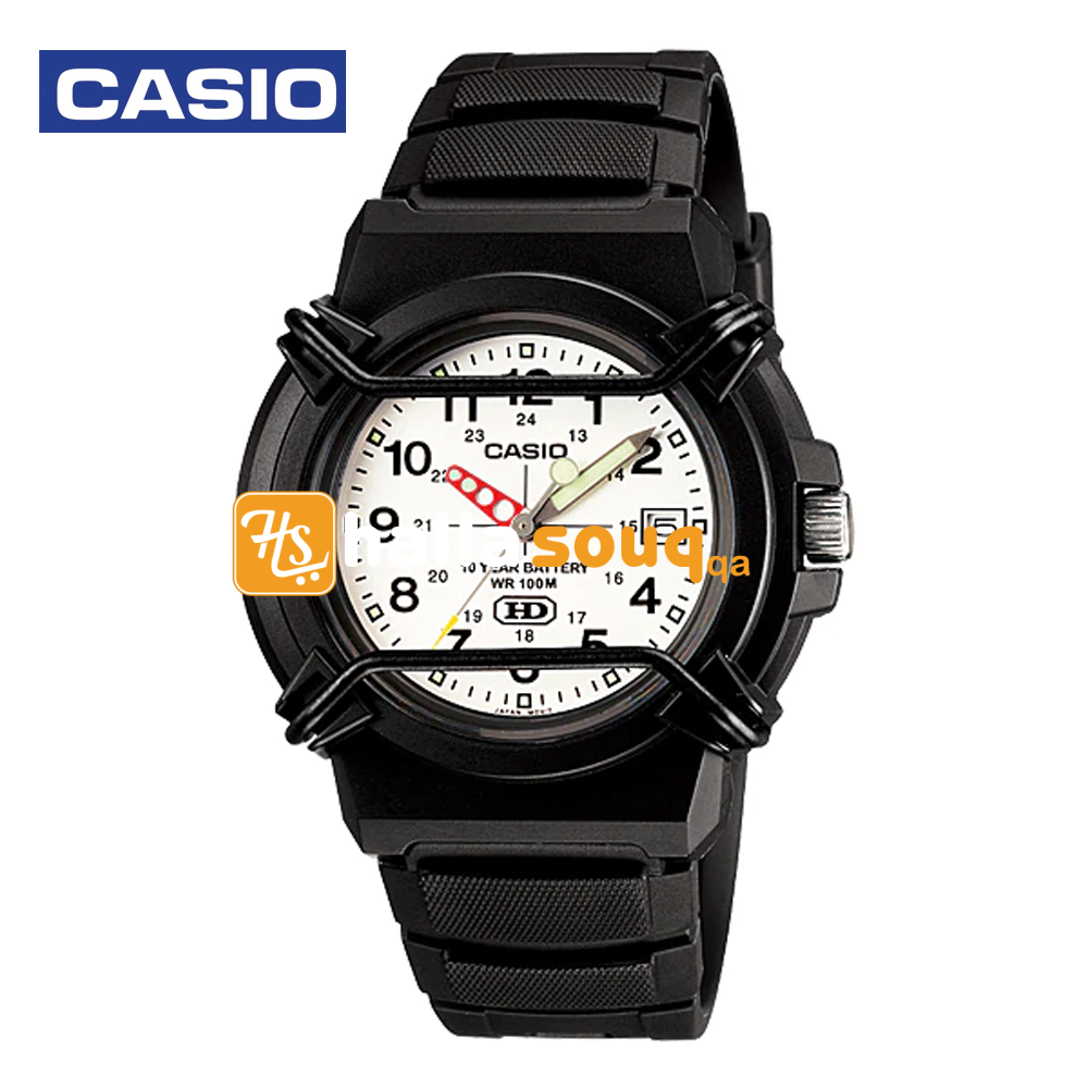 Casio HDA-600B-7BVDF (CN) Mens Analog Watch Black and White