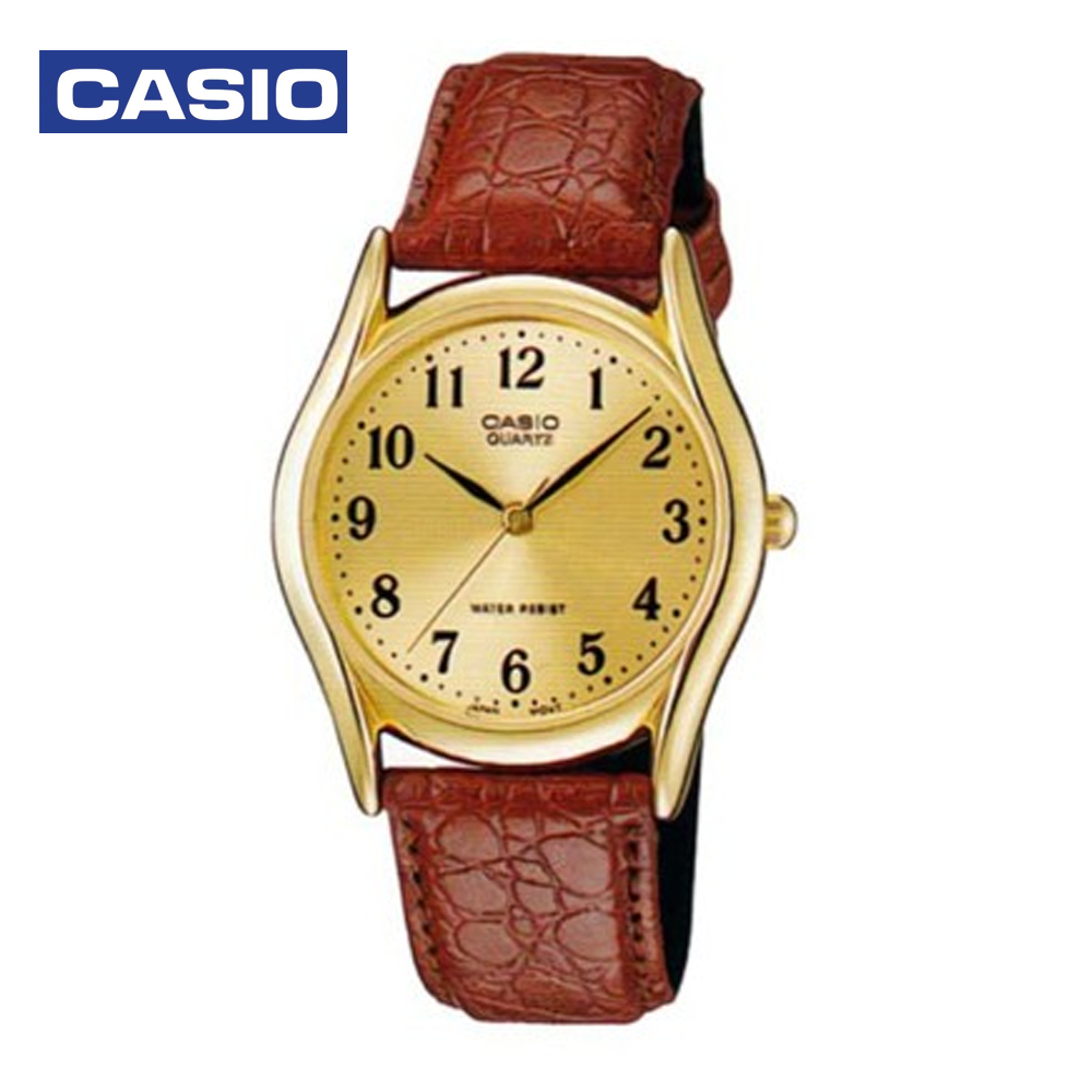 Casio LTP-1094Q-9BDF Womens Analog Watch Brown and Gold