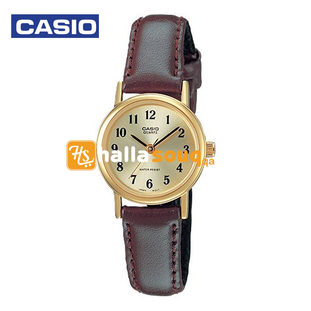 Casio LTP-1095Q-9BDF Womens Analog Watch Brown and Gold