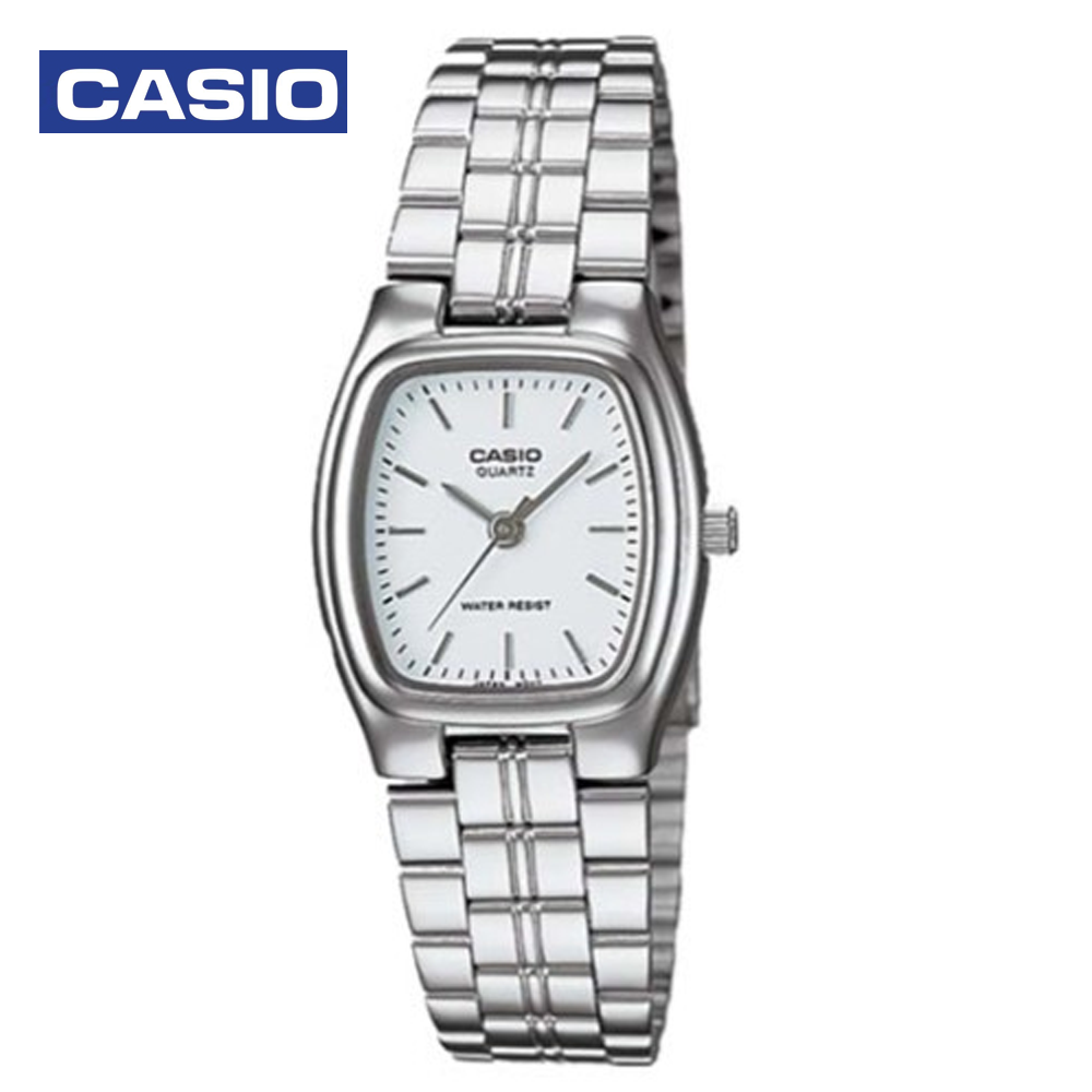 Casio LTP-1169D-7A Womens Analog Watch Silver and White