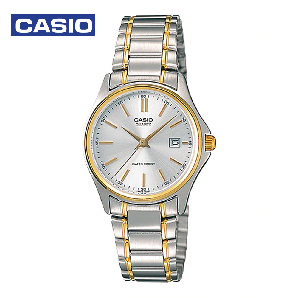 Casio LTP-1183G-7ADF Womens Analog Watch White and Silver