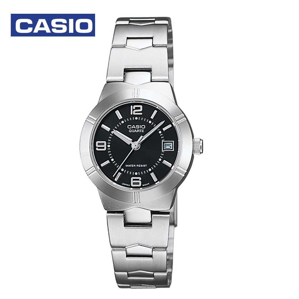 Casio LTP-1241D-1ADF (CN) Womens Analog Watch Black and Silver