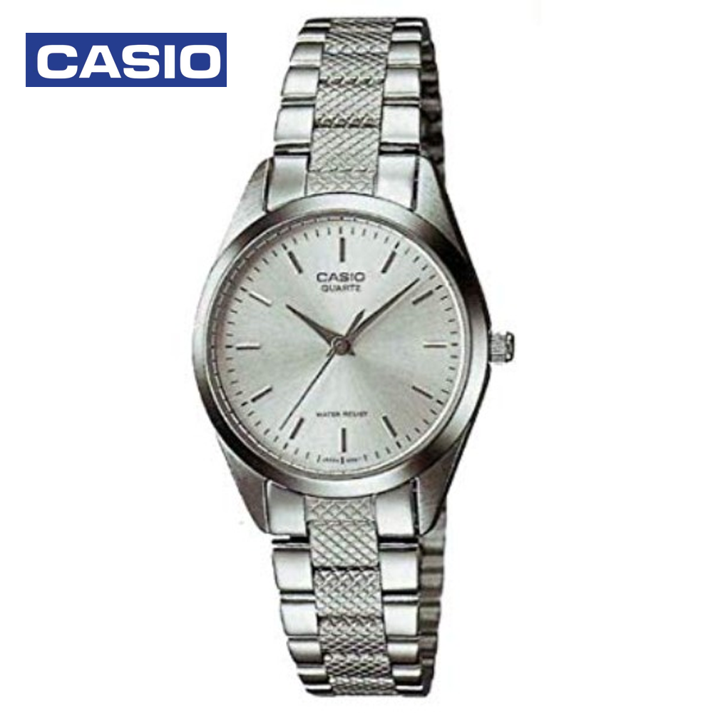 Casio LTP-1274D-7ADF (CN) Womens Analog Watch White and Silver
