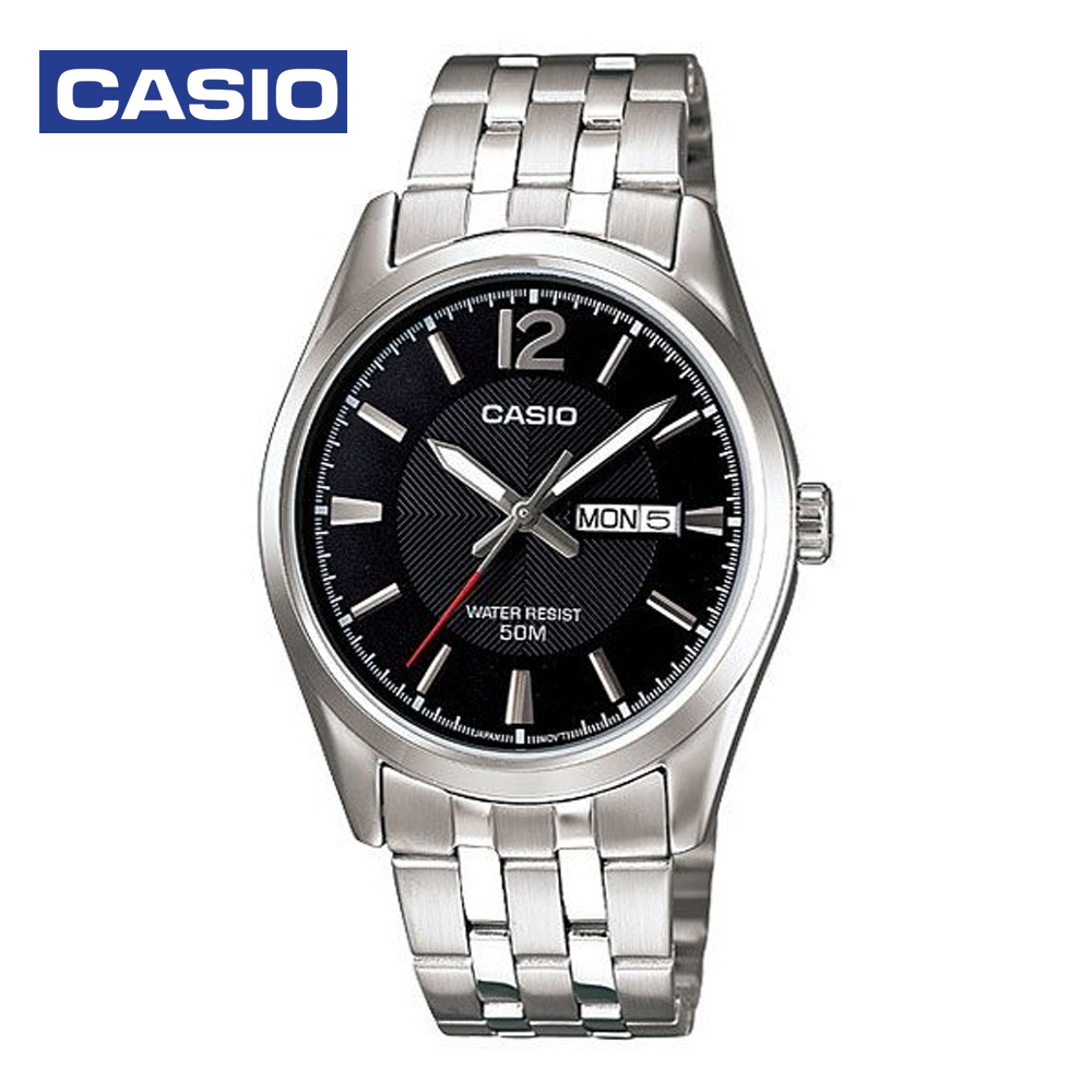 Casio LTP-1335D-1AVDF Womens Analog Watch Black and Silver