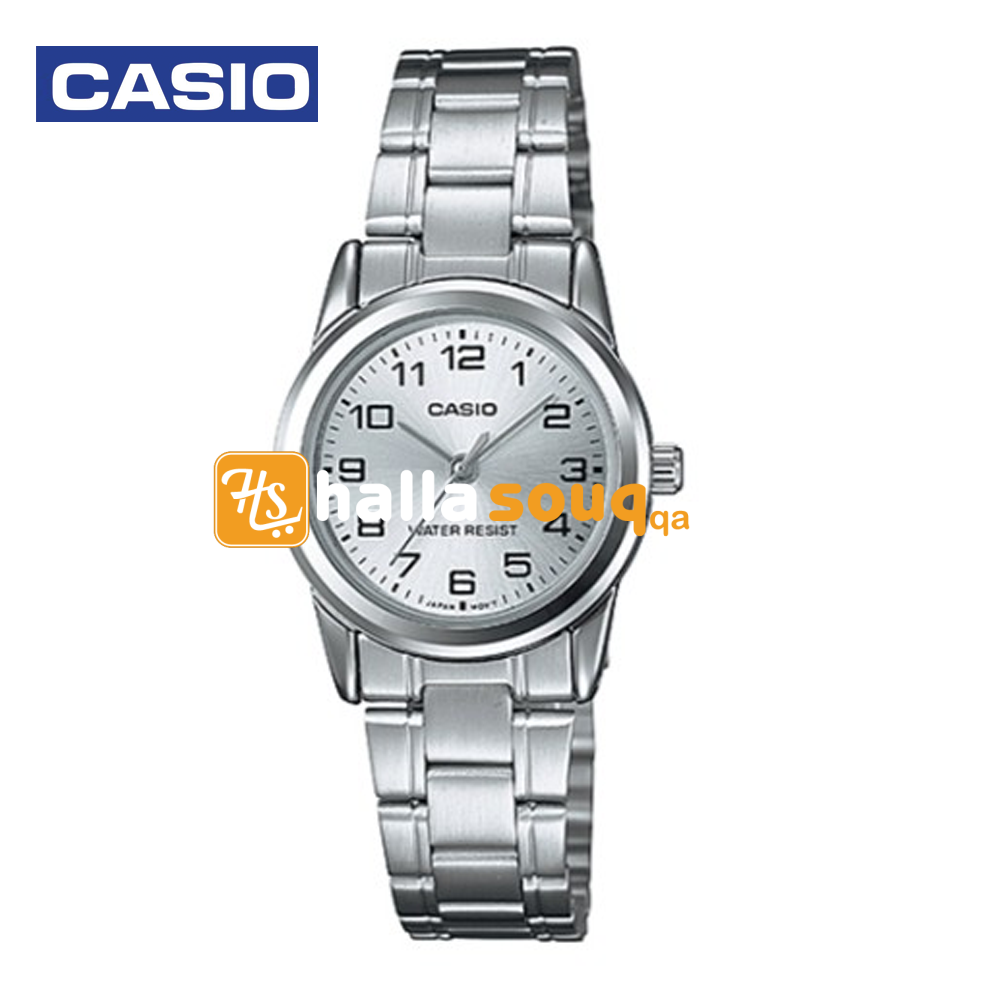 Casio LTP-V001D-7BDF Womens Analog Watch Silver