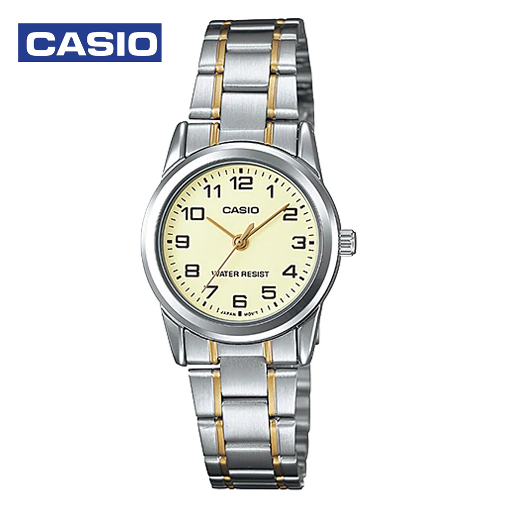 Casio LTP-V001SG-9BDF Womens Analog Watch Silver and Gold