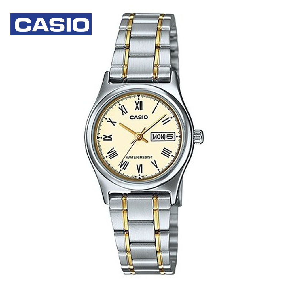 Casio LTP-V006SG-9BDF Womens Analog Watch Silver and Gold