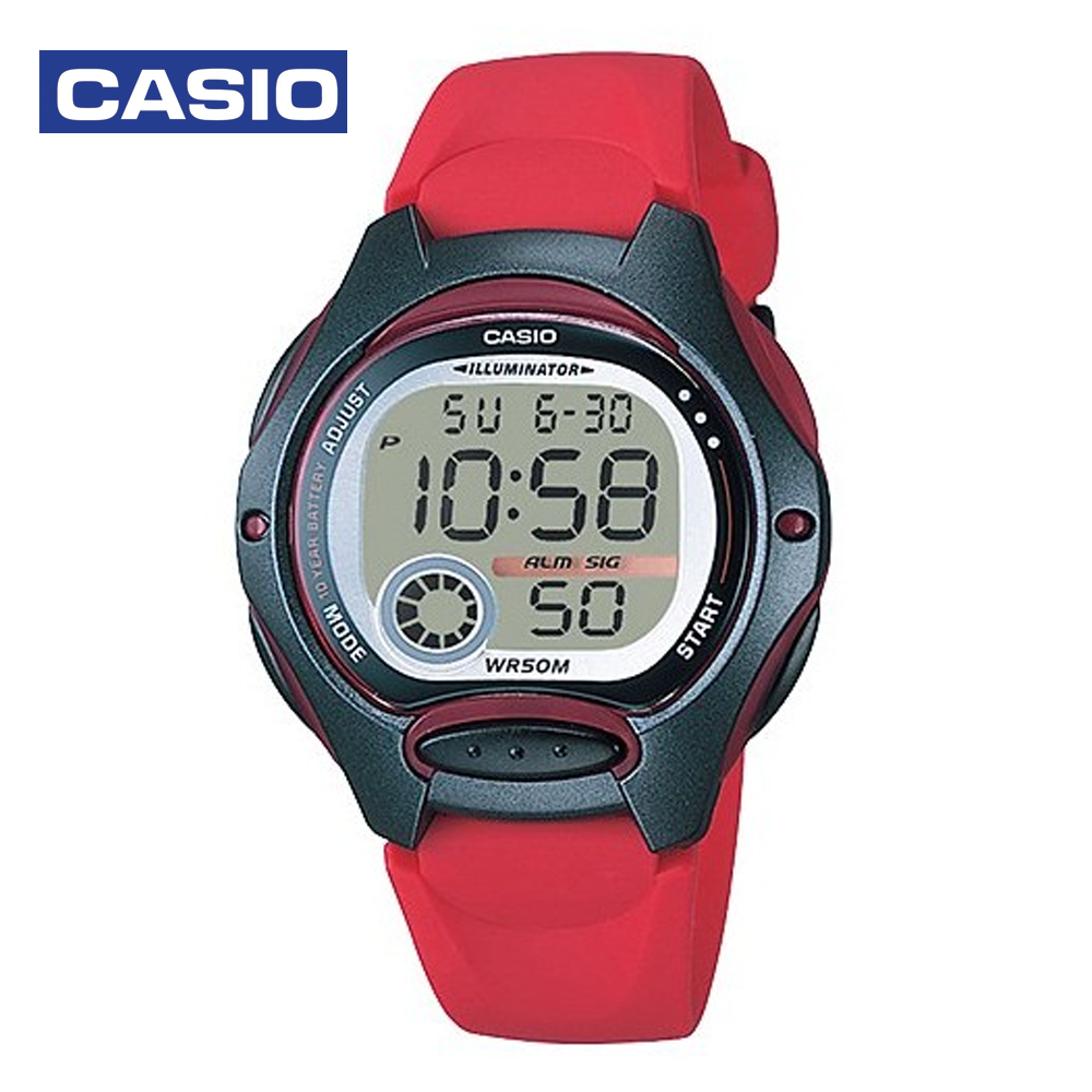 Casio LW-200-4ADF Womens Digital Watch Red