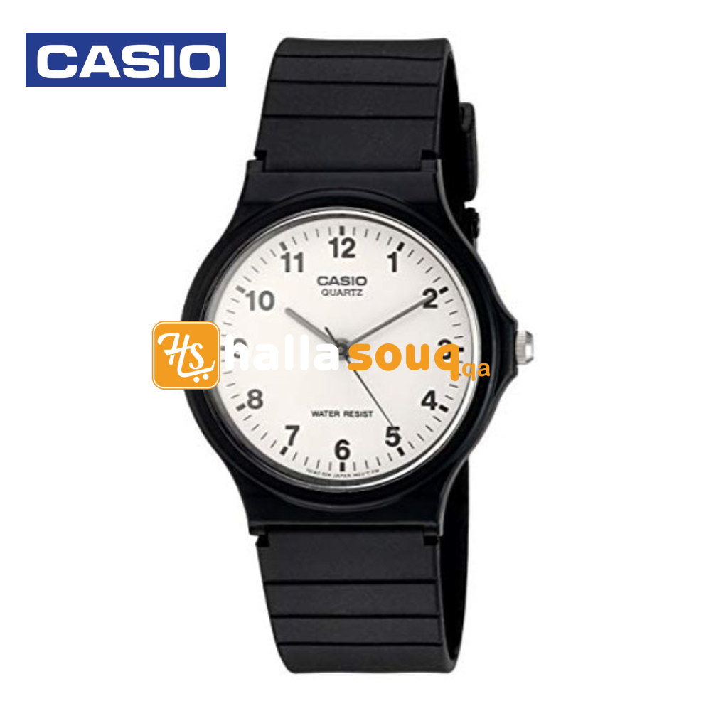 Casio MQ-24-7BLDF (CN) Mens Analog Watch Black and White