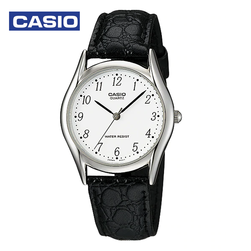 Casio MTP-1094E-7BDF Mens Analog Watch Black and White