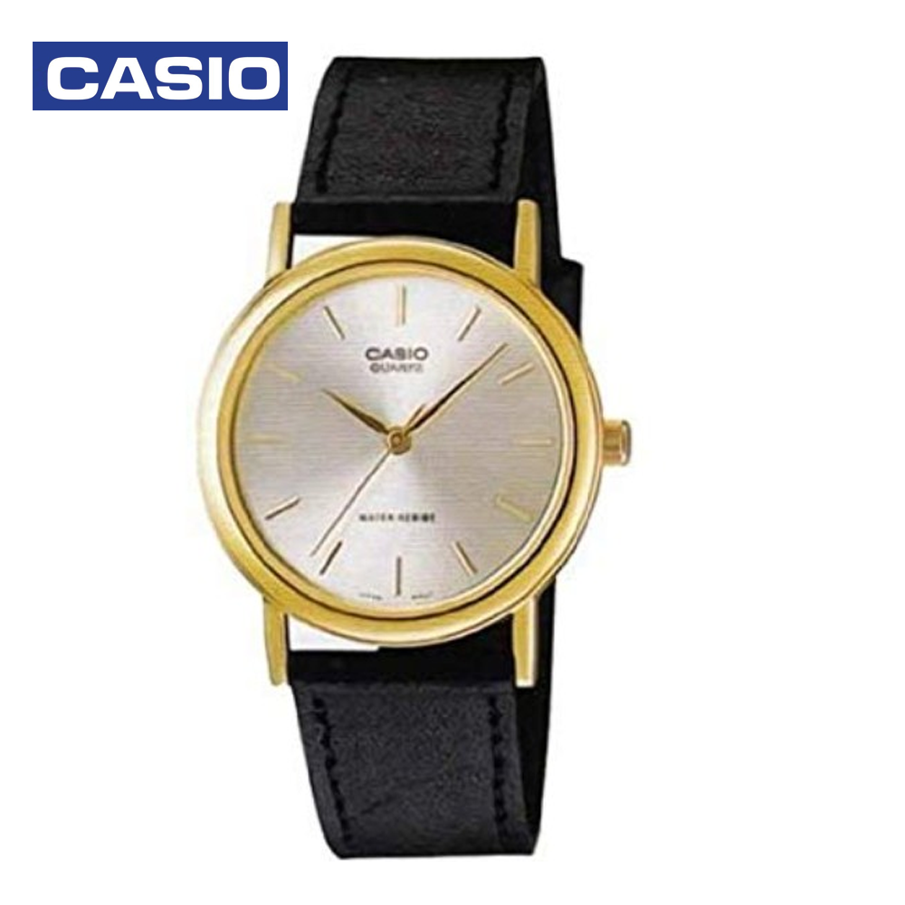 Casio MTP-1095Q-7ADF Mens Analog Watch Black and Gold
