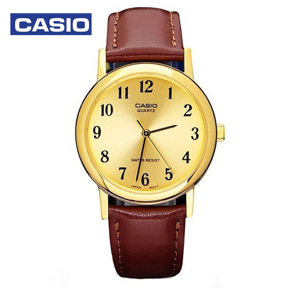 Casio MTP-1095Q-9B1 (CN) Mens Analog Watch Brown and Gold