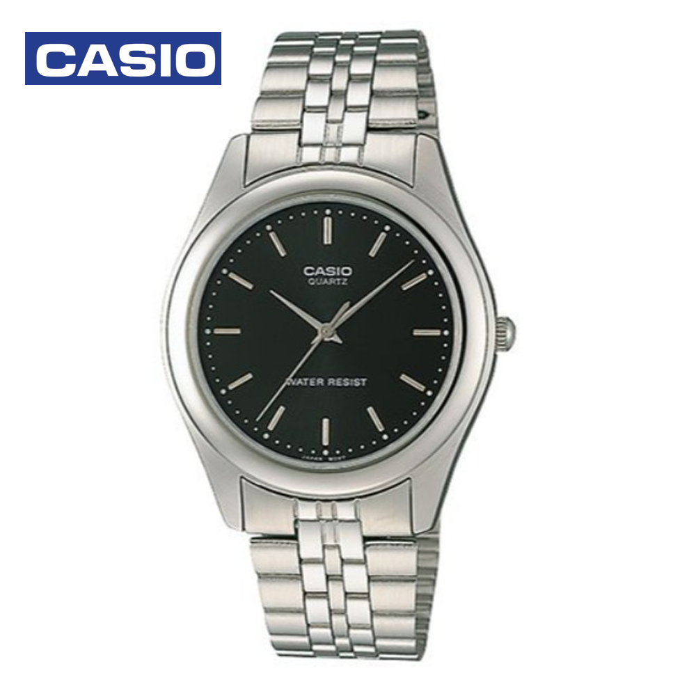 Casio MTP-1129A-1ADF Mens Analog Watch Black and Silver