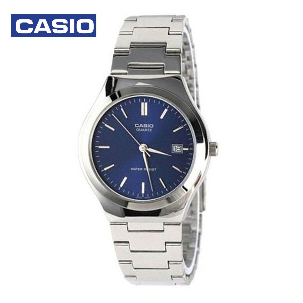 Casio MTP-1170A-2ARDF (CN) Mens Analog Watch Silver and Blue