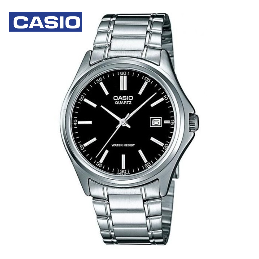 Casio MTP-1183A-1ADF Mens Analog Watch Silver and Black