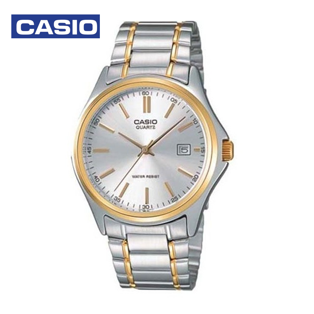 Casio MTP-1183G-7ADF Mens Analog Watch Gold and Silver
