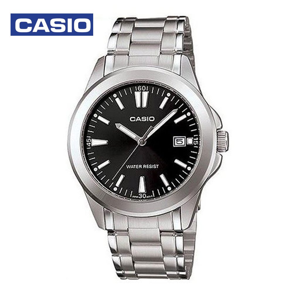 Casio MTP-1215A-1A2DF Mens Analog Watch Silver and Black