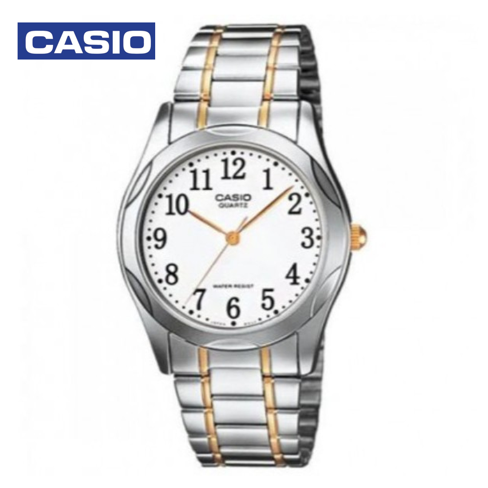 Casio MTP-1275SG-7BDF (CN) Mens Analog Watch Silver and Gold