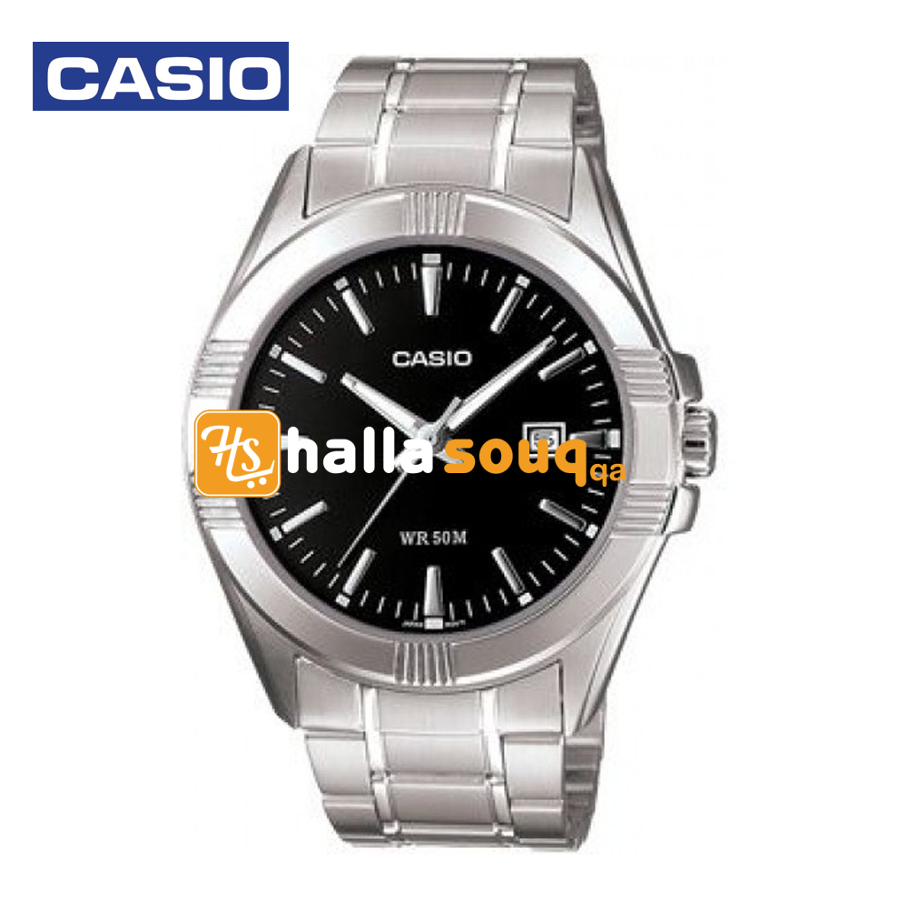 Casio MTP-1308D-1AVDF (CN) Mens Analog Watch Silver and Black