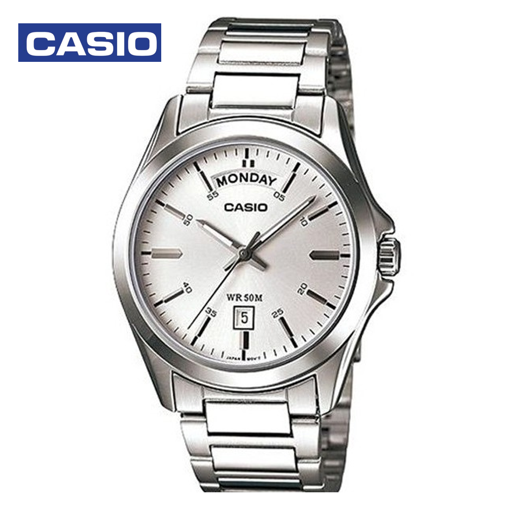Casio MTP-1370D-7A1DF Mens Analog Watch Silver