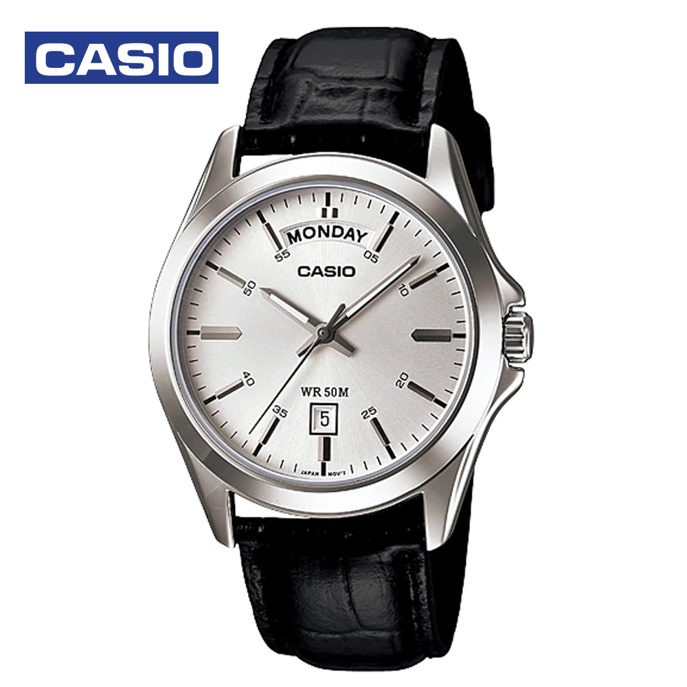 Casio MTP-1370L-7AVDF Mens Analog Watch Silver and Black