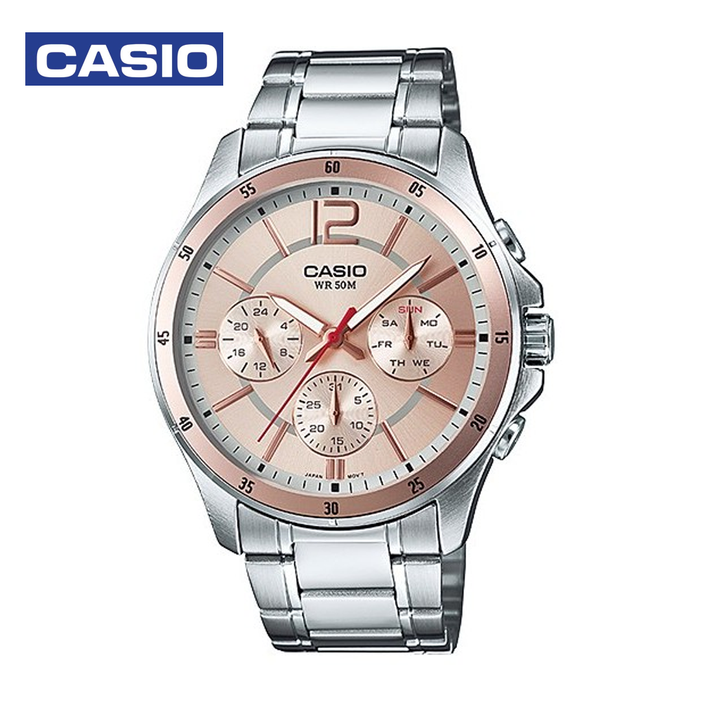 Casio MTP-1374D-9ADF Mens Analog Watch Silver