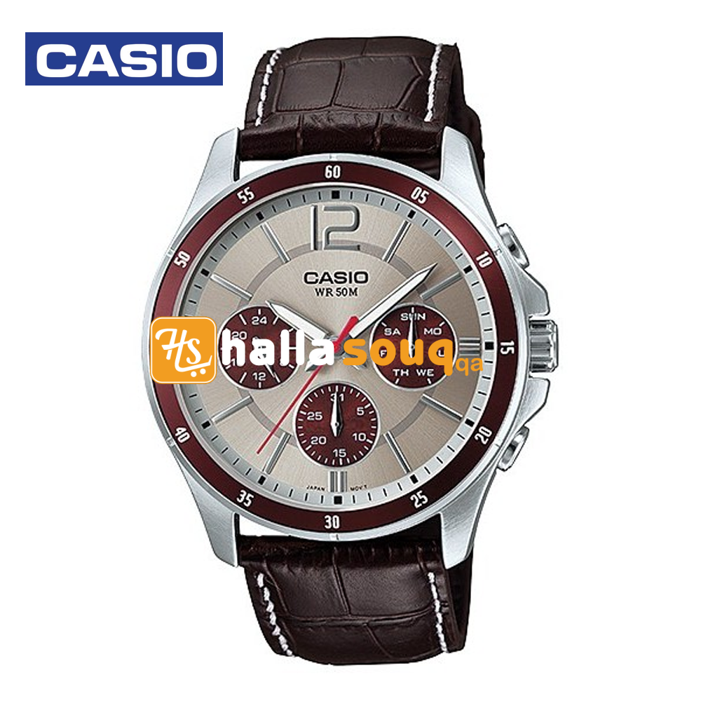 Casio MTP-1374L-7A1VDF Mens Analog Watch Brown