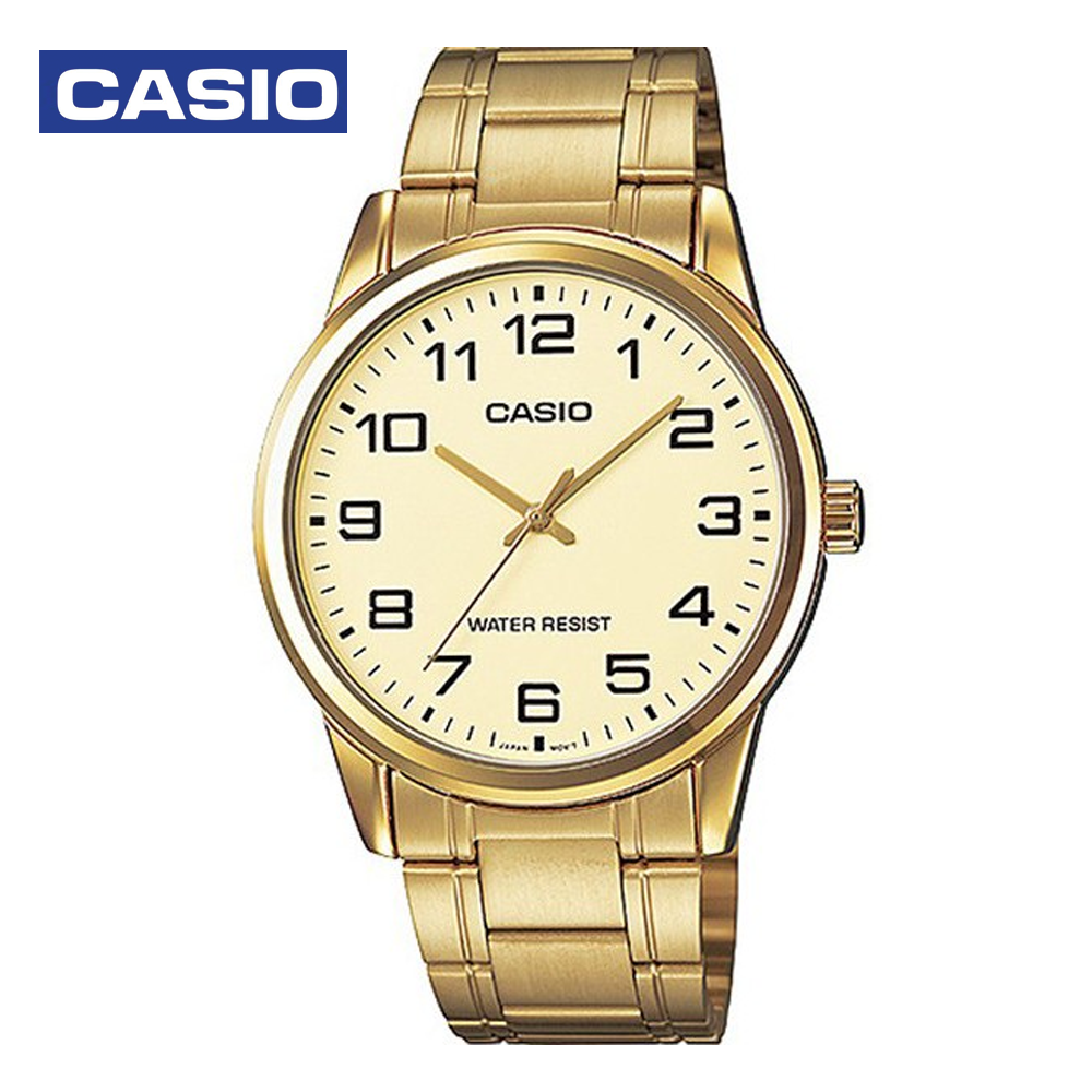 Casio MTP-V001G-9BUDF (CN) Mens Analog Watch Gold