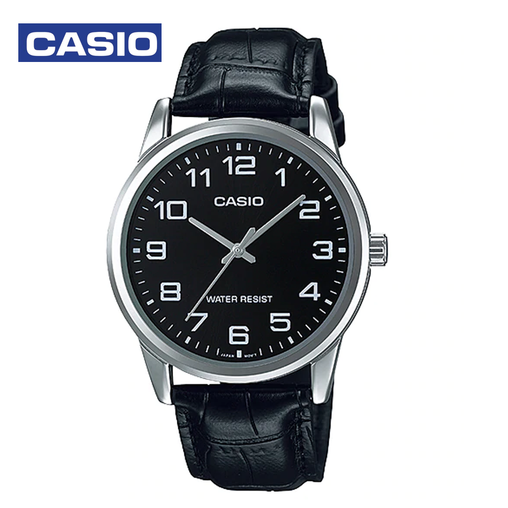Casio MTP-V001L-1BUDF Mens Analog Watch Black