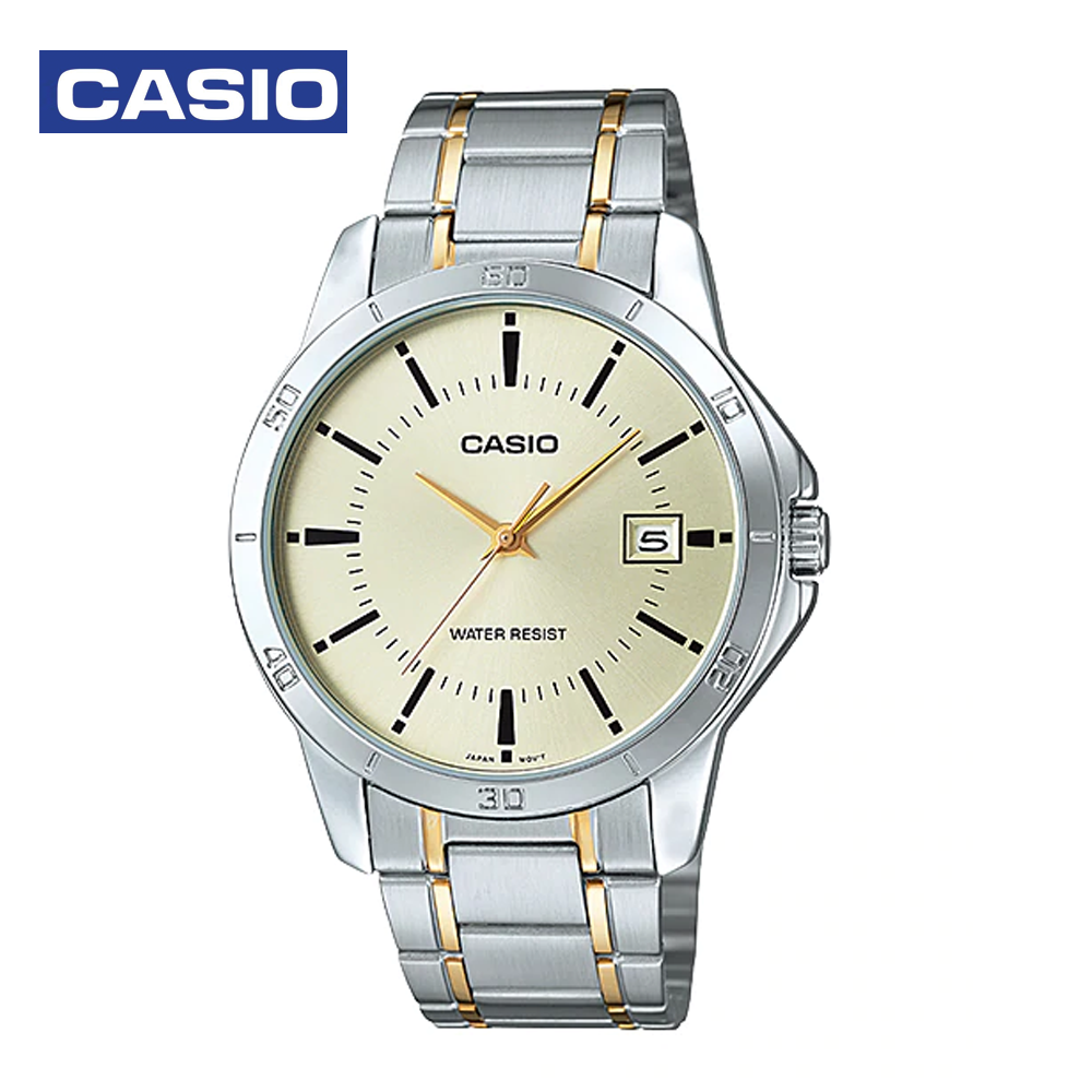 Casio MTP-V004SG-9ADF Mens Analog Watch Gold and Silver