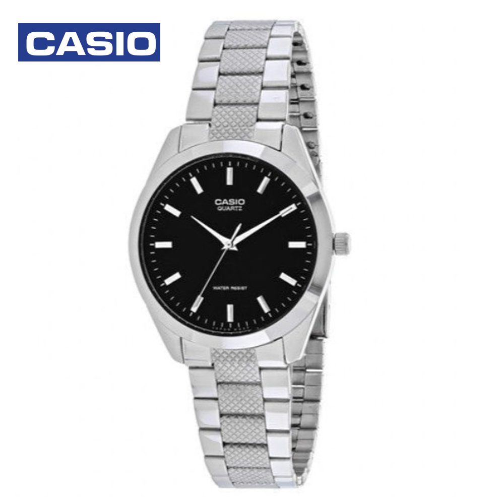 Casio MTP1274D-1ADF Mens Analog Watch Silver and Black